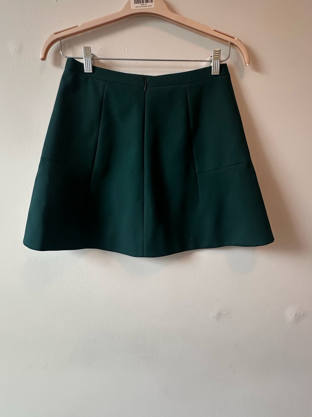 J Crew Dark Green A-Line Skirt